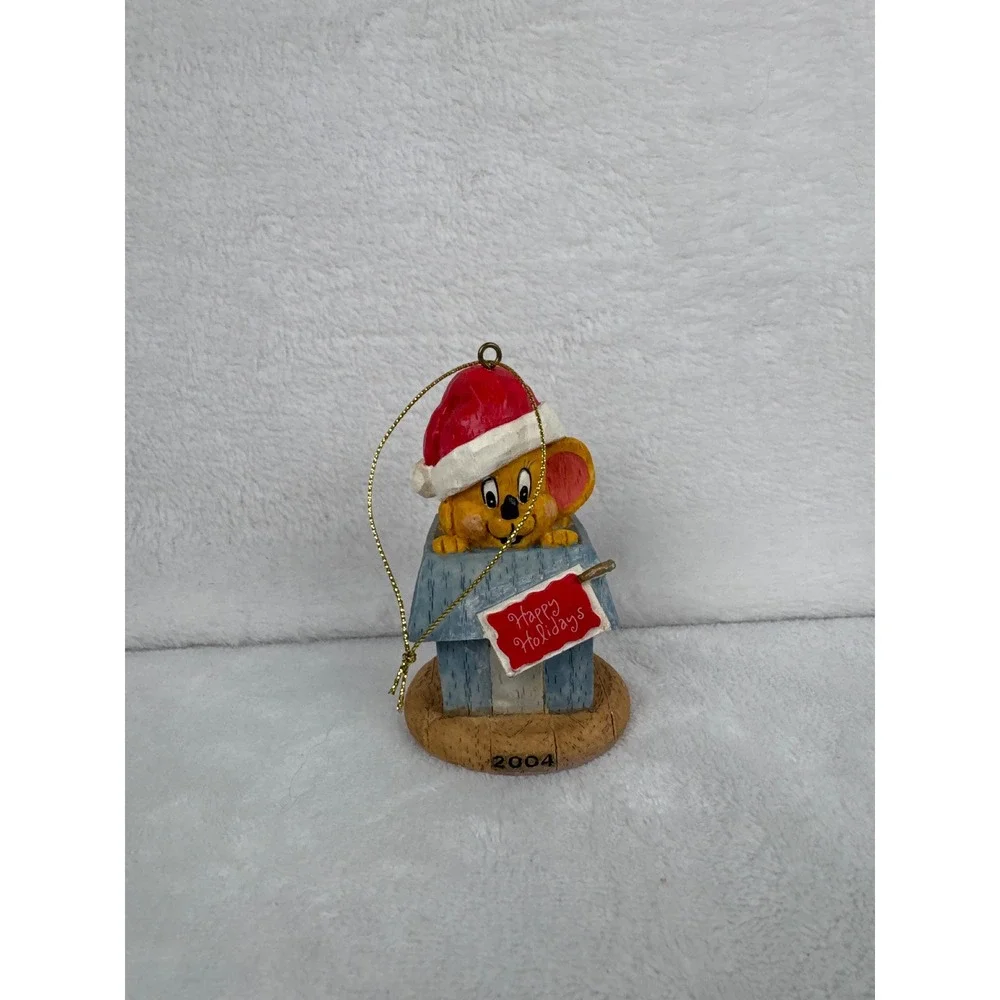 2004 Lang Christmas Mouse Ornament Unisex OS Multicolor Excellent